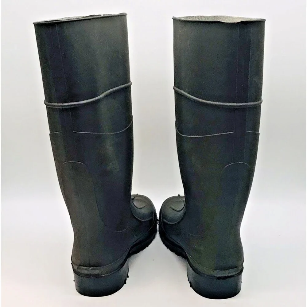 Northerner Waterproof Rubber Rain Boots Men 6 Women 8 Brown Chore Farm USA Made